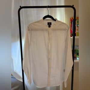 H&M White Casual Button Down Shirt